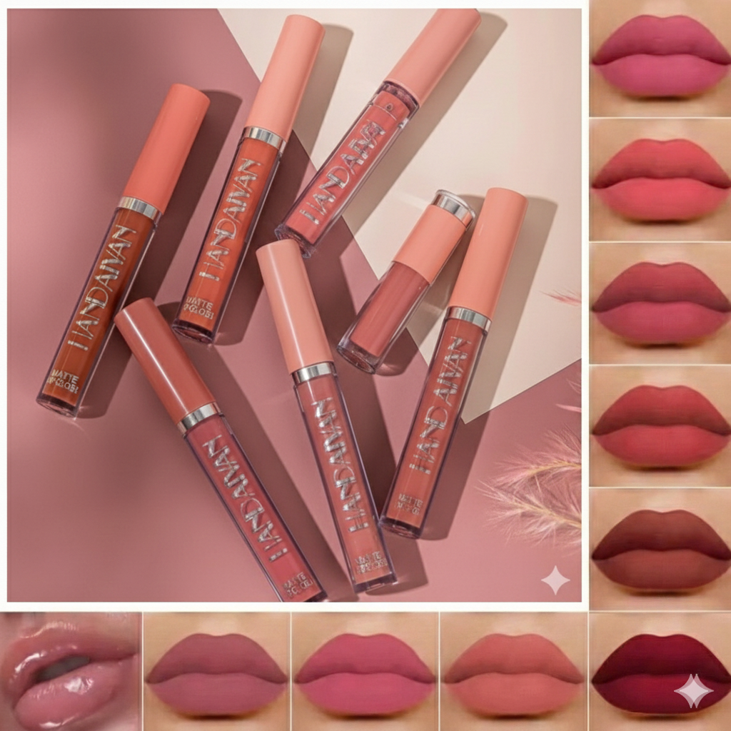 Komplet od 12 tečni karmini Glam Lips 💋